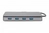 Digitus Stacja dokująca USB-C, 11-portów, z możliwością instalacji M.2 SSD, 4K 30Hz, PD 3.0, RJ45